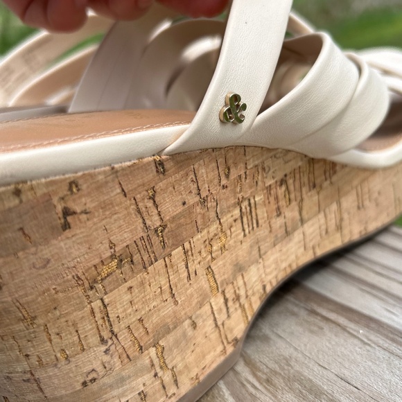🍂Sam & Libby Cork Wedge Sandal Slip On Shoes - Picture 8 of 13
